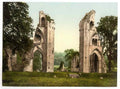 Vintage Abbey Glastonbury England A4 Photo Print