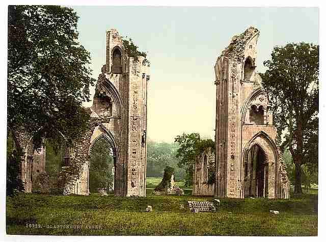 Vintage Abbey Glastonbury A4 Photo Print