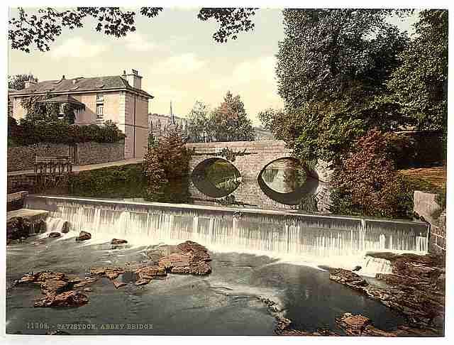Vintage Abbey bridge Tavistock A4 Photo Print