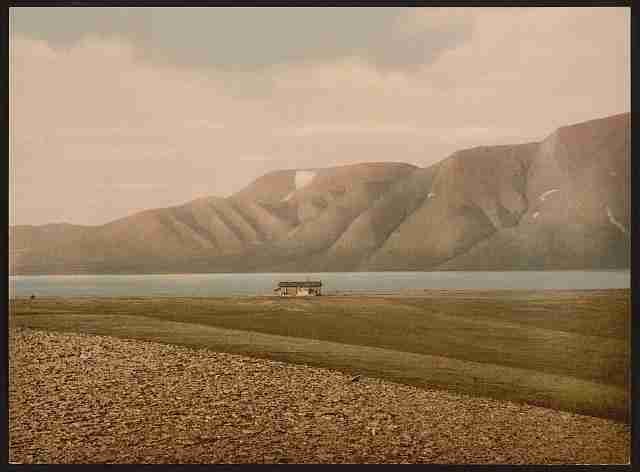 Vintage Advent Bay Spitzbergen A4 Photo Print