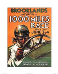Vintage Advert Brooklands The British 1000 Miles Race A4 Photo Print
