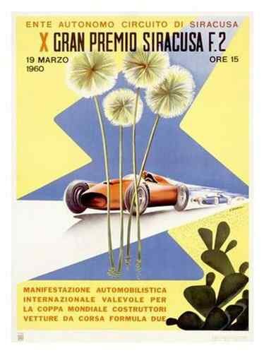 Vintage Advert Italian Grand Prix 1960 A4 Photo Print