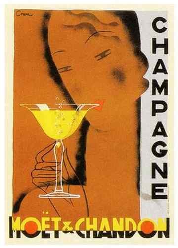 Vintage Advert Moet & Chandon Champagne A4 Photo Print