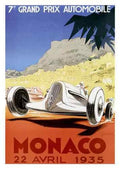Vintage Advert Monaco Grand Prix 1935 A4 Photo Print