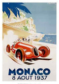 Vintage Advert Monaco Grand Prix 1937 A4 Photo Print