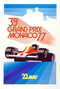 Vintage Advert Monaco Grand Prix 1977 A4 Photo Print