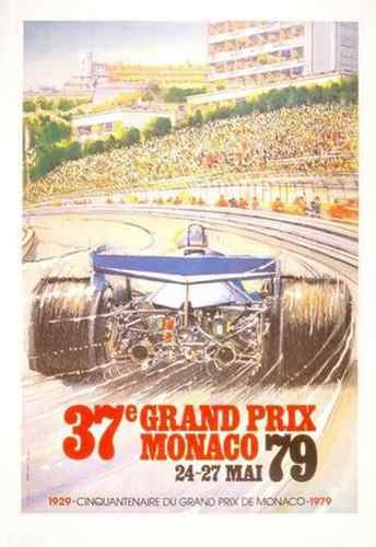 Vintage Advert Monaco Grand Prix 1979 A4 Photo Print