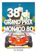 Vintage Advert Monaco Grand Prix 1980 A4 Photo Print