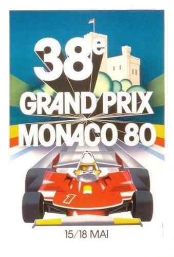Vintage Advert Monaco Grand Prix 1980 A4 Photo Print