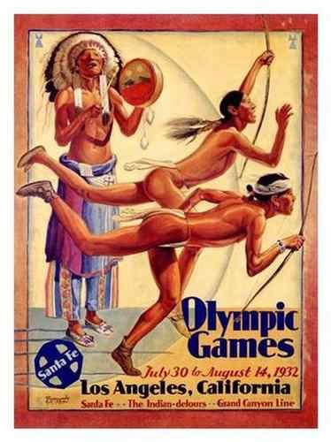 Vintage Advert Olympic Games LA 1932 A4 Photo Print