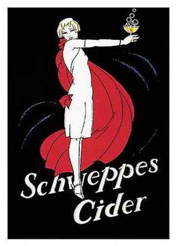 Vintage Advert Schweppes Cider A4 Photo Print
