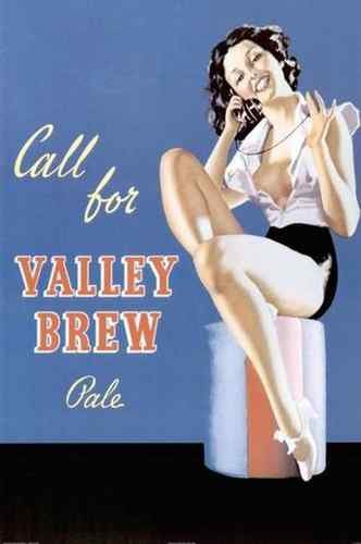 Vintage Advert Valley Brew A4 Photo Print