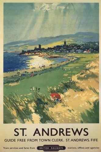Vintage Advert Vintage Golf St Andrews A4 Photo Print