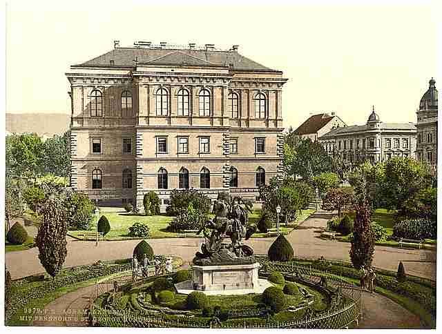 Vintage Agram Academy Palace Croatia A4 Photo Print