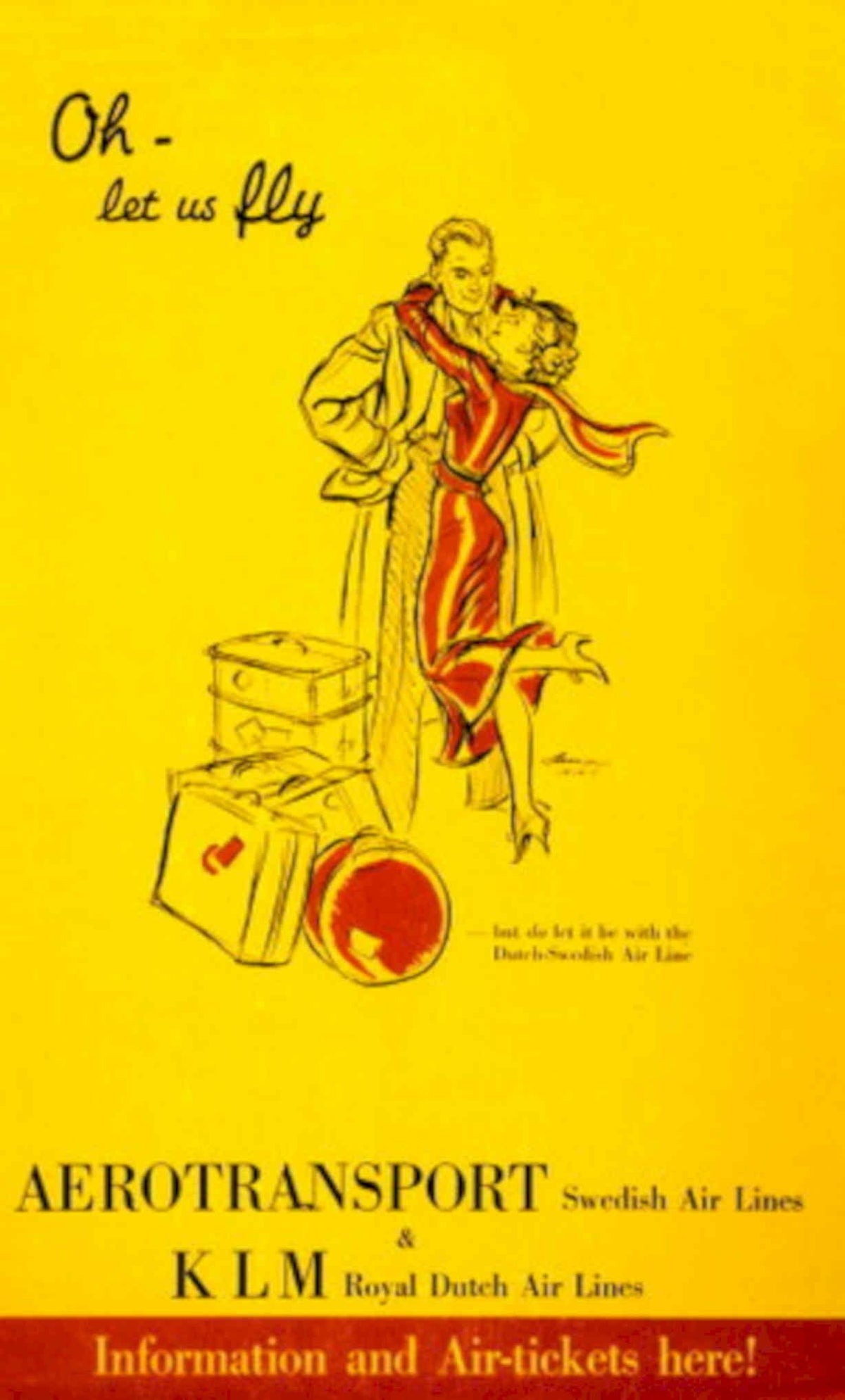 Vintage Airline Suitcases 1930s Vintage Retro Advert Poster
