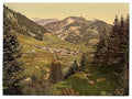 Vintage Airolo general view II St Gotthard Railway A4 Photo Print