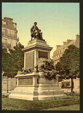Vintage Alexandre Dumas monument Paris A4 Photo Print