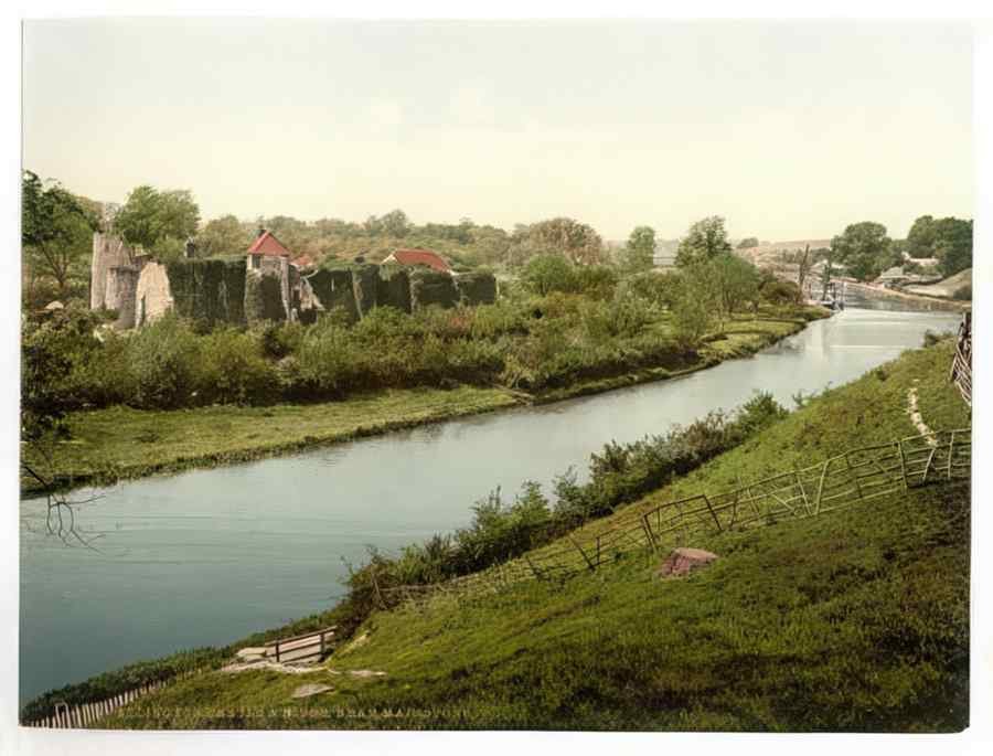 Vintage Allington Castle And River Near Maidstone England A4 Photo Print