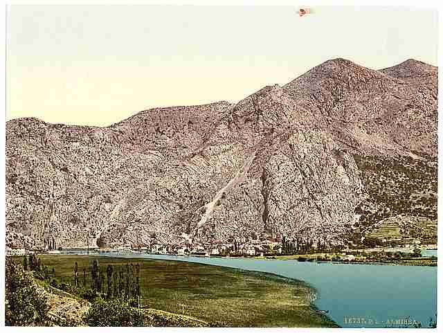 Vintage Almissa general view Dalmatia A4 Photo Print