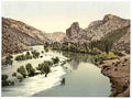 Vintage Almissa view on the Cettina Dalmatia A4 Photo Print