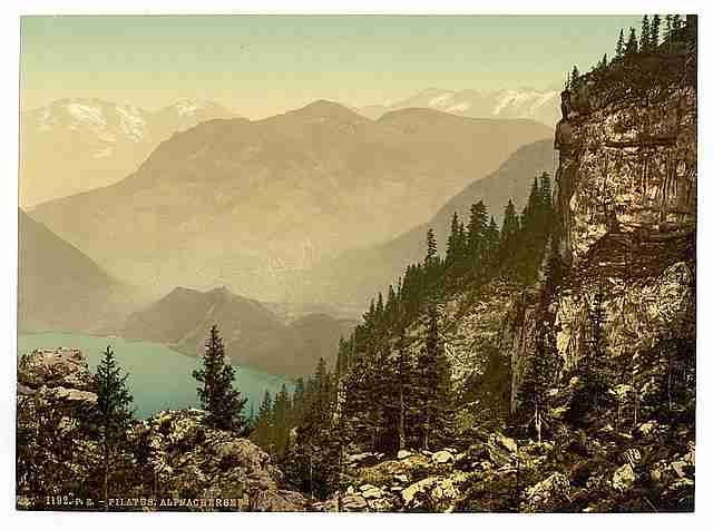 Vintage Alpnachersee Pilatus A4 Photo Print