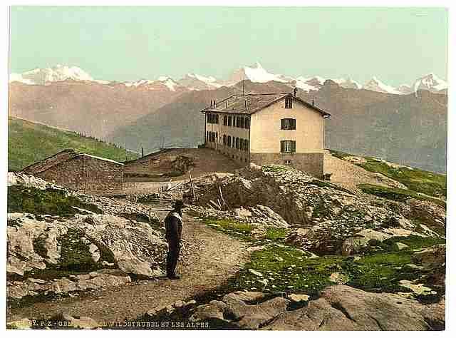 Vintage Alps Bernese Oberland A4 Photo Print