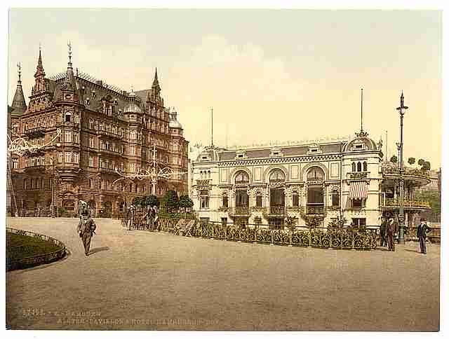 Vintage Alster Pavillion Hamburg A4 Photo Print