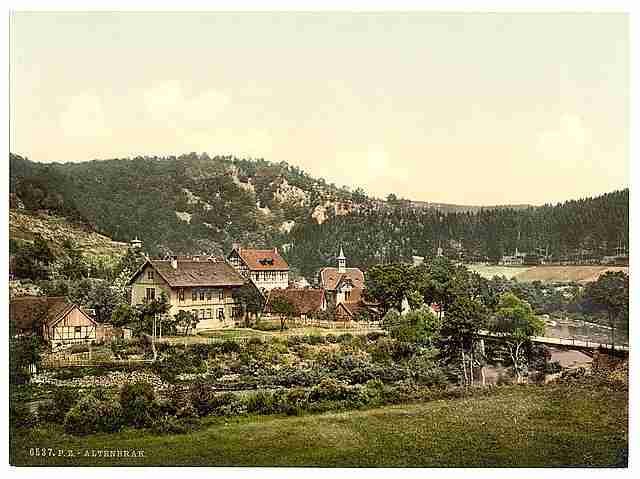 Vintage Altenbrak from the west Hartz A4 Photo Print