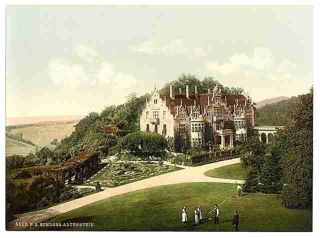 Vintage Altenstein Castle Thuringia A4 Photo Print