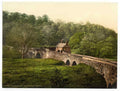 Vintage Ambergate Halfpenny Bridge Derbyshire England A4 Photo Print