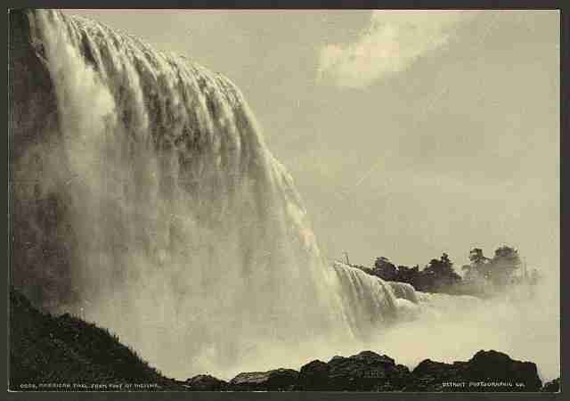 Vintage American Fall Niagara 2 A4 Photo Print