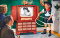 Vintage Americana Television 1950s Vintage Retro Advert Poster