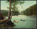 Vintage An Adirondack mountain stream A4 Photo Print