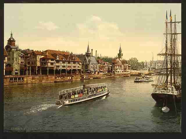 Vintage Ancient Paris II Exposition Universal 1900 Paris A4 Photo Print