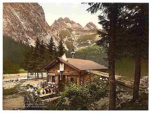 Vintage Angerhutte I Hinterrainthal Upper Bavaria A4 Photo Print