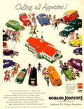Vintage Appetites Johnsons 1950s Vintage Retro Advert Poster