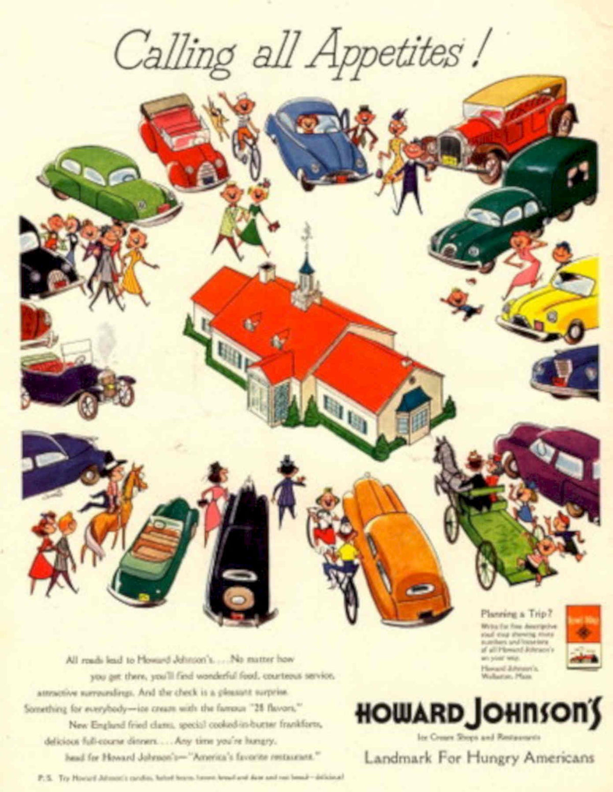 Vintage Appetites Johnsons 1950s Vintage Retro Advert Poster