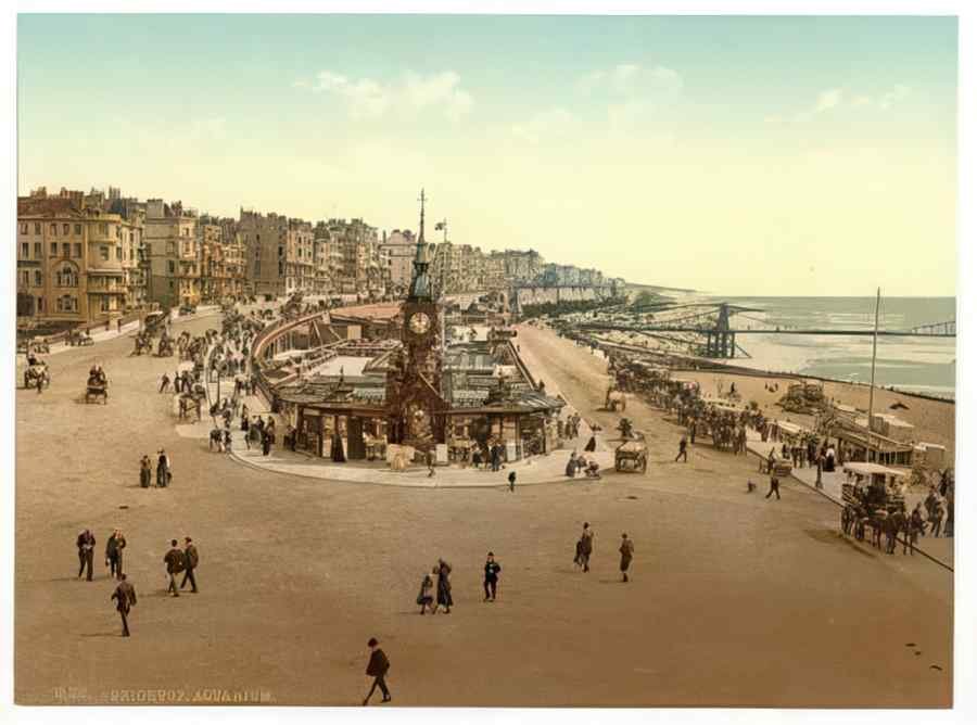 Vintage Aquarium Brighton England A4 Photo Print