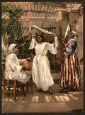 Vintage Arab dancing girls Algiers A4 Photo Print