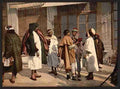 Vintage Arabs disputing Algiers A4 Photo Print