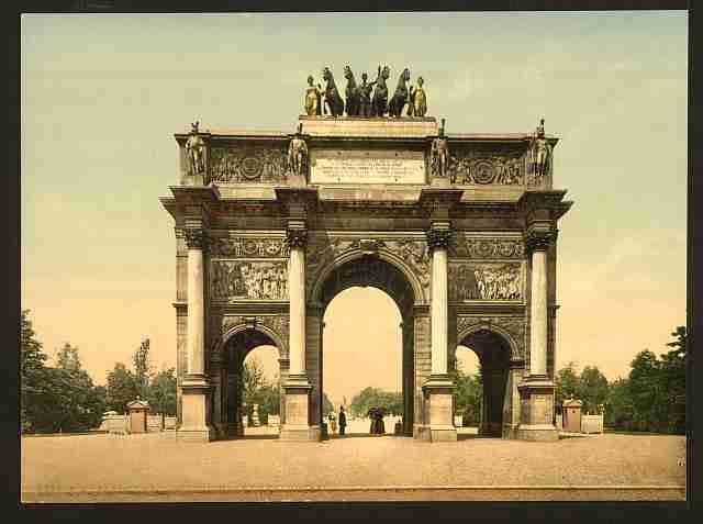 Vintage Arc de Triomphe du Carrousel Paris A4 Photo Print