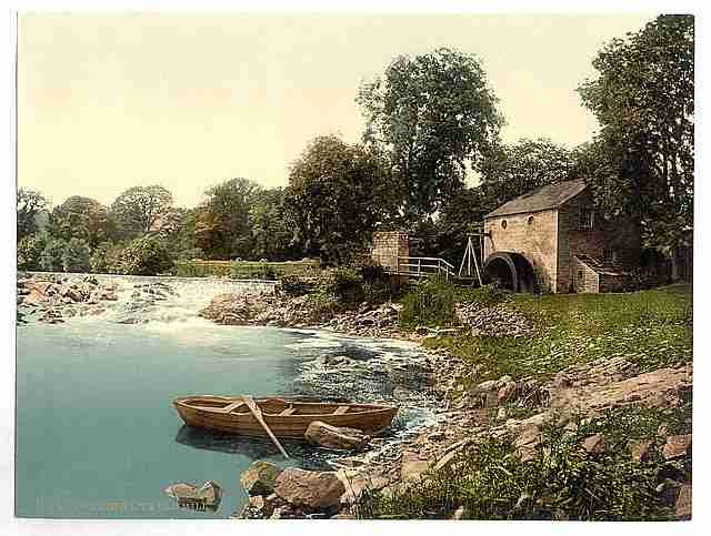 Vintage Armathwaite old mill Lake District A4 Photo Print