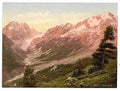 Vintage Arolla the hotel Valais Alps of A4 Photo Print