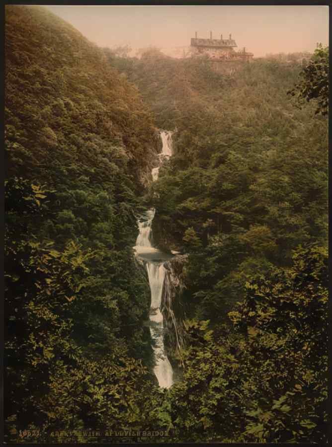 Vintage At Devils Bridge Aberystwith Wales A4 Photo Print