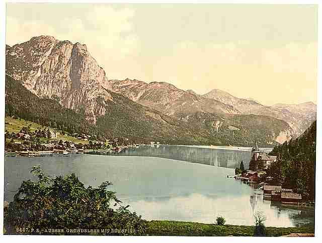 Vintage Aussee Grundelsee Upper Austria ie Styria A4 Photo Print