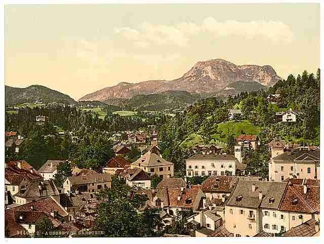 Vintage Aussee from Sarstein Upper Austria A4 Photo Print