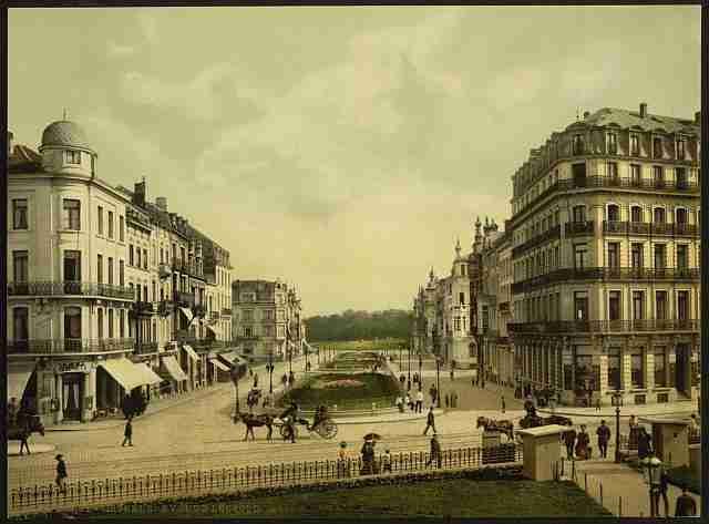 Vintage Avenue Leopold Ostend A4 Photo Print