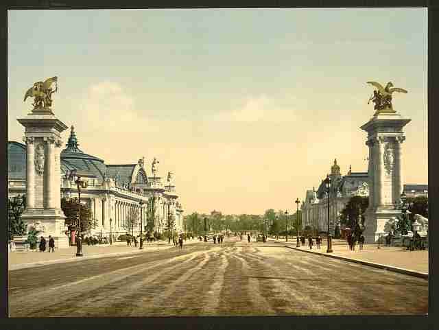Vintage Avenue Nicholas II  Exposition Universal 1900 Paris A4 Photo Print