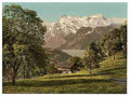 Vintage Axenstein Park and Urirothstock II Lake Lucerne A4 Photo Print