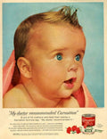 Vintage Baby Carnation 1950s Vintage Retro Advert Poster